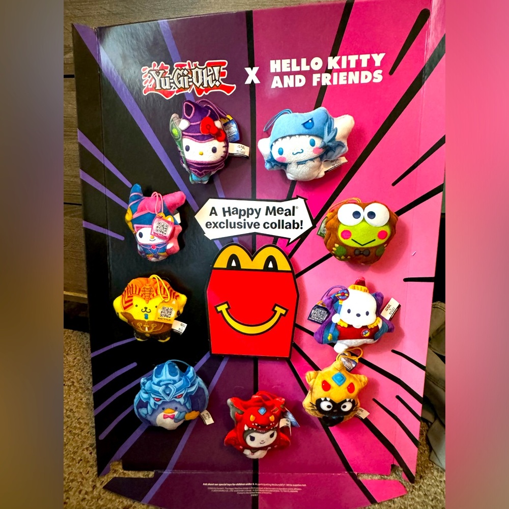 Yu Gi Oh x Hello Kitty McDonald’s Toy Display